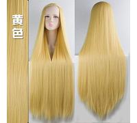 GJBXP Biamoxer 100Cm Pelucas Largas Clásico Fibra de alta temperatura Pelucas sintéticas Disfraz Cosplay Pelucas Cosplay Facial Hair Party 20 Color 6