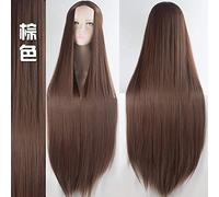 GJBXP Biamoxer 100Cm Pelucas Largas Clásico Fibra de alta temperatura Pelucas sintéticas Disfraz Cosplay Pelucas Cosplay Facial Hair Party 20 Color 20
