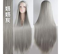 GJBXP Biamoxer 100Cm Pelucas Largas Clásico Fibra de alta temperatura Pelucas sintéticas Disfraz Cosplay Pelucas Cosplay Facial Hair Party 20 Color 11