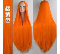 GJBXP Biamoxer 100Cm pelucas largas pelucas sintéticas de fibra de alta temperatura clásicas disfraz pelucas de cosplay fiesta de vello facial 20 color 8
