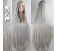 GJBXP Biamoxer 100Cm pelucas largas pelucas sintéticas de fibra de alta temperatura clásicas disfraz pelucas de cosplay fiesta de vello facial 20 color 18
