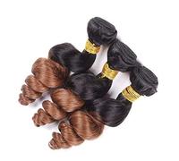GJBXP Gradiente marrón con raíces negras & nbsp; & nbsp; & nbsp; cabello suelto de onda real cabello humano & nbsp; & nbsp; & nbsp; paquetes 12 pulgadas Pelucas delanteras brasileñas de encaje de ca