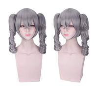 GJBXP Honkai Impact 3 Cosplay Wig Bronya Zaychik Kiana Kaslana Fuka Yae Sakura Theresa Apocalypse Braiding Ponytails Long Fake Hair mix silver pink dark grey