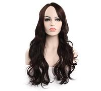 GJBXP Largo Completo Ondulado Rizado Raíces oscuras Omber Negro Pelucas de cosplay Fibra sintética resistente al calor Real Natural para mujeres 130% de densidad 26 pulgadas