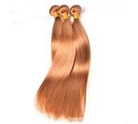 GJBXP Onda recta cabello rubio real rubio oscuro & nbsp; & nbsp; & nbsp; paquetes 20 pulgadas Pelucas de cabello brasileño Pelucas de cabello humano para mujeres 150% de densidad Peluca pre arrancad