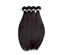 GJBXP onda recta paquetes de cabello humano real negro natural 14 pulgadas pelucas de cabello brasileño pelucas de cabello humano para mujeres 150% de densidad peluca pre arrancada 12 pulgadas