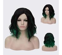 GJBXP Peluca rizada ondulada corta Bob Pelucas rosadas Ombre para niñas Fibra sintética resistente al calor Harajuku Cosplay Cabello 14 pulgadas y 21 colores Om-840