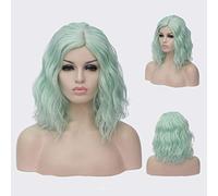 GJBXP Peluca rizada ondulada corta Bob Pelucas rosadas Ombre para niñas Fibra sintética resistente al calor Harajuku Cosplay Cabello 14 pulgadas y 21 colores Om-822