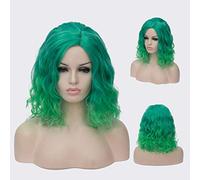 GJBXP Peluca rizada ondulada corta Bob Pelucas rosadas Ombre para niñas Fibra sintética resistente al calor Harajuku Cosplay Cabello 14 pulgadas y 21 colores Om-835