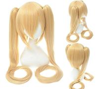 GJBXP postizos Anime Cosplay Rose Net pelucas, pelo de fibra resistente a altas temperaturas, cola de caballo, 120 cm / 47 '' D