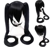 GJBXP postizos Anime Cosplay Rose Net pelucas, pelo de fibra resistente a altas temperaturas, cola de caballo, 120 cm / 47 '' B
