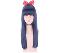 GJBXP postizos Anime Cosplay Rose Net pelucas, pelo de fibra resistente a altas temperaturas, pelo liso azul