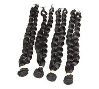 GJBXP Twist & nbsp; & nbsp; & nbsp; Long Braid Natual Black Real Paquetes de cabello humano real 20 pulgadas Pelucas de cabello humano brasileño 130% de densidad Pelucas sin cola para mujeres 12 pul