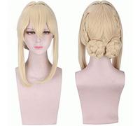 GJBXP Violet Evergarden Cosplay peluca Claudia Hodgins Gilbert Bougainvillea Benedict Violet Evergarden disfraz Halloween fiesta pelucas rubia trenzado