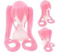 GJBXP Vocaloid Hatsune Miku Peluca Cola de caballo Black Rock Shooter Senbon Zakura Cosplay Peluca Pelo largo Azul Verde Negro Rosa Plata Pelucas 9