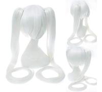 GJBXP Vocaloid Hatsune Miku Peluca Cola de caballo Black Rock Shooter Senbon Zakura Cosplay Peluca Pelo largo Azul Verde Negro Rosa Plata Pelucas 18