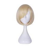 GJBXP Yuri On Ice Yuri Plisetsky Cosplay Disfraz Pelucas Victor Nikiforov Hombres Adulto Gris Y Rubio Pelo Lacio Corto Amarillo
