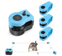 GJCrafts Juguete interactivo para gatos de interior - Cinta de correr automática y remota, simulador de caza para mascotas con velocidad ajustable