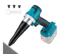 GJCrafts Remachadora inalámbrica compatible con Makita 18V, remachadora inalámbrica con motor sin escobillas, 3 boquillas para remaches de aluminio y acero inoxidable de 2,4-5,0 mm, con luz LED