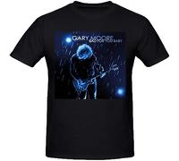 GJDEKFGEJH Gary Moore Bad for You Baby Men's Relaxed Fit Cotton Round Neck T-Shirt Black L