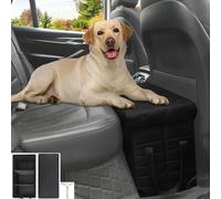 GJEASE Extensor de asiento trasero de coche para perros grandes de hasta 200 libras, extensor de asiento trasero y delantero con almacenamiento, las mascotas pueden tener todo el asiento