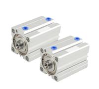 GJEXXPTST ACQ80 ACQ100 diámetro 80mm 100mm Carrera 10-100mm pistón Cilindro neumático Compacto Aire Cilindros de Doble acción 1 Uds(Stroke 40mm,ACQ100)