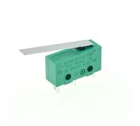 GJEXXPTST Interruptor basculante 5PC Micro interruptores de límite 3 Pines NO + NC SPDT 3A/5A 250VAC Mini Interruptor 17mm 29mm Palanca Rodillo Arco Largo microinterruptores(29mm Lever)