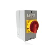 GJEXXPTST Interruptor de desconexión Dos Posiciones YMD11-63D, Encendido y Apagado, 63 A, 3 Polos, con Leva Cambio Carcasa Impermeable IP65