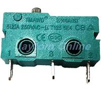 GJEXXPTST Interruptores Micro interruptores 5 uds Interruptor Brazo de Palanca Rodillo SPDT Snap Action 5A 250V KW4A NC-NO-C con polea 3 Pines 2 límite Carrera(3pin Without Handle)