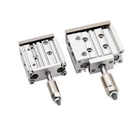 GJEXXPTST MGPM12/16 Tamaño del Orificio de Carrera Ajustable 12mm/16mm Tres Ejes con Varilla guía compacta actuador Aire Cilindro neumático 1 Uds(MGPM12x40-30-XC8)