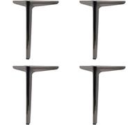 GJGHKLHL 4 Patas for Muebles, Modernas Triangulares de Metal for, Repuesto Ajustables, Color Negro Pistola(300mm/11.8in)