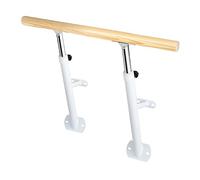 GJGHKLHL Barra de Ballet Bastón Baile Madera Maciza montado en la Pared Postes Ajustables Altura Profesional Estiramiento Resistente for niños, Adultos y Principiantes(White,1m)