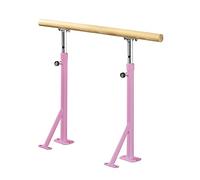 GJGHKLHL Barra de Ballet Independiente Madera Maciza Baile Ajustable en Altura Fija for Estudio Danza Interior for Adultos y niños(Pink,1.5m)