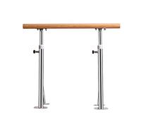 GJGHKLHL Barra de Ballet pie for Interiores Baile Ajustable Independiente Madera Maciza Estudio en casa Palo Vertical Antideslizante for niños Adultos Entrenamiento físico(Silver,1m)