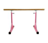 GJGHKLHL Barre Barra de Ballet portátil Independiente con Tubos Acero Recubrimiento en Polvo Aspecto Madera, Altura Ajustable, for Entrenamiento casa, flexibilidad física(Pink,1.5m)