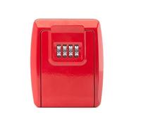 GJGHKLHL Caja de Bloqueo con Llave contraseña, Llaves Cerradura, Almacenamiento Decorativa montada en la Pared,Armarios for, combinación 4 dígitos reiniciable for casa(Red)