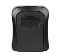 GJGHKLHL Caja de Seguridad/Caja Llaves: con Cerradura combinación y Cubierta protección Externa, Seguridad for Llaves portátil, código Tabla reinicio, Llave for Armario(Black)