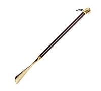 GJGHKLHL calzador, Calzador de madera metal alta calidad, calzador con mango largo(Lion 32cm)