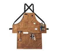 GJGHKLHL Delantal de trabajo bolsillo grande for hombre, delantal herramientas ajustable resistente con espalda cruzada lona for jardinero, carpintería al aire libre(Unique Colour)