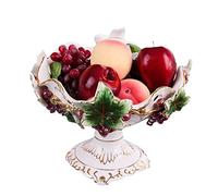 GJGHKLHL frutero, Bandeja de almacenamiento decoración uvas, plato porcelana estilo corte, dulces, nueces, compota aperitivos alta gama, cesta frutas y bayas(Lime)