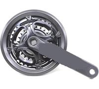 GJGHKLHL Juego de bielas for Bicicleta montaña 24-34-42T, Juego manivela 7/8/9 velocidades, aleación Aluminio 170mm, Rueda Dentada con Agujero Diamante, Pieza