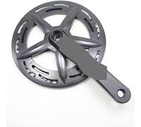 GJGHKLHL Juego de bielas for Bicicleta MTB, for montaña 6/7/8 velocidades, piñón aleación Aluminio 46T, manivela Cuadrada, Piezas Disco Estriado 01