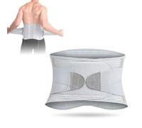 GJGHKLHL Lumbar brace Cinturón magnético autocalentable de turmalina ajustable negro, soporte lumbar, for la espalda, correa for aliviar el dolor, hombres y mujeres(Grey,S)