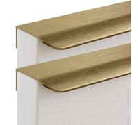 GJGHKLHL Manijas Ocultas Aleación De Aluminio Manija Invisible Gabinete Wafa Oro 2 Piezas(Overall length 600mm)