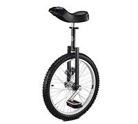GJGHKLHL Monociclo, Bicicleta Divertida de Ejercicio con Equilibrio Ruedas 20 Pulgadas - Asiento Ajustable Capacidad 150 kg Scooter Fitness for actuaciones en Circo(Black)