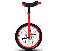 GJGHKLHL Monociclo, Monociclo de Ruedas 16 Pulgadas for niños con llanta aleación, neumático Extra Grueso y Soporte Almacenamiento Resistente, Equilibrio, Ciclismo, Ejercicio físico for Adultos(Red)