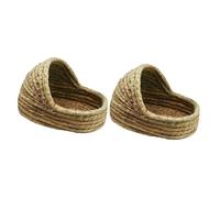 GJGHKLHL Nido de Conejo, Jaula for bichos, Casas for hámster, Conejillo Indias, Cueva for Mascotas, Ropa Cama for Erizo, for Conejito, casa Hierba for, rabino(Ax2pcs,20X15cm)