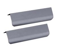 GJGHKLHL Pomo de puerta invisible aleación aluminio, tiradores ocultos for armario, cocina, cajón con borde dedo, color gris, 2 piezas(Hole distance 160mm)