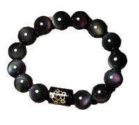 GJGHKLHL pulsera, Pulsera de cuentas obsidiana colores naturales, pulsera con piedras preciosas finas for regalos hombres y mujeres