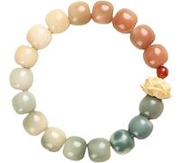 GJGHKLHL pulsera, Pulsera de jade, pulsera piedra talismán natural for mujeres y hombres, amuleto vintage buena suerte, regalo joyería metafísica(Green)